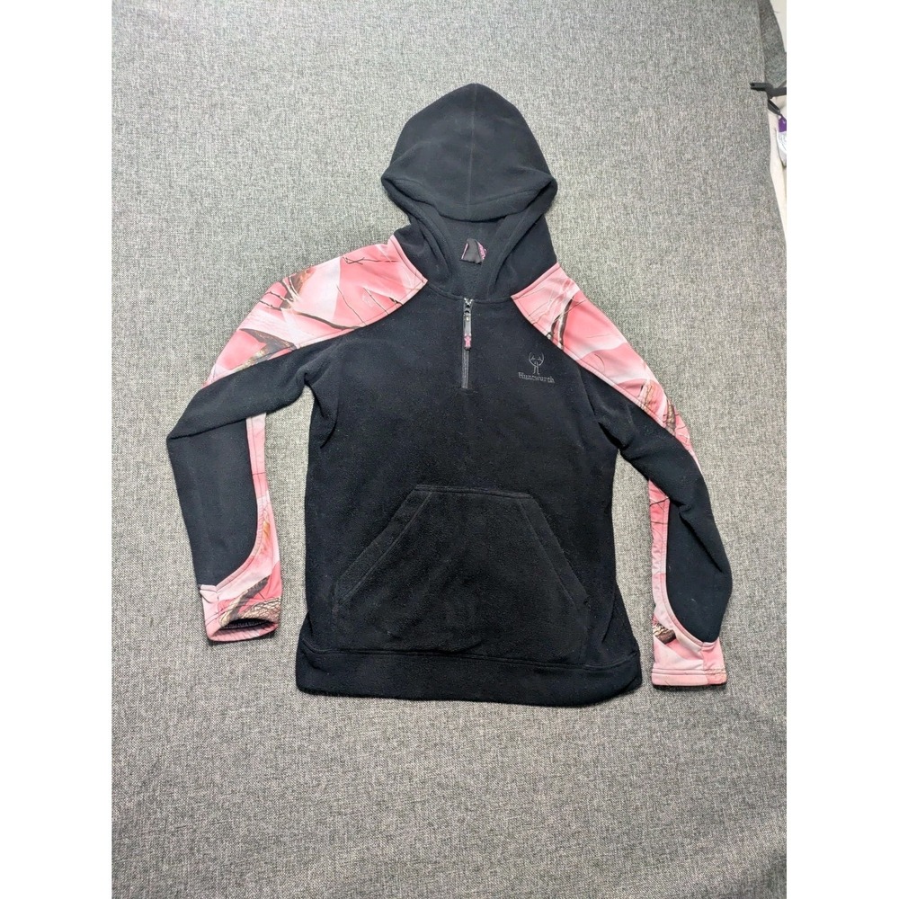 Huntworth Oak Tree Camo Fleece jacket Women Medium pink camouflage Hunt Pullover